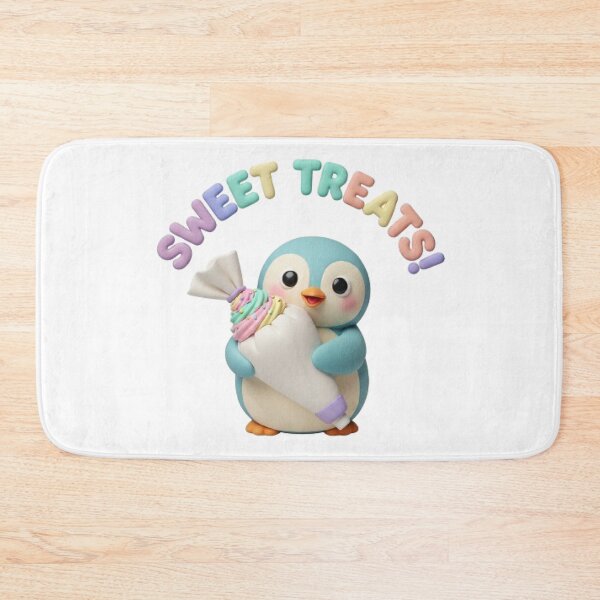 Item preview, Sweet Treats Pastel Penguin Confectionary Mascot designed and sold by MinimalistMint.