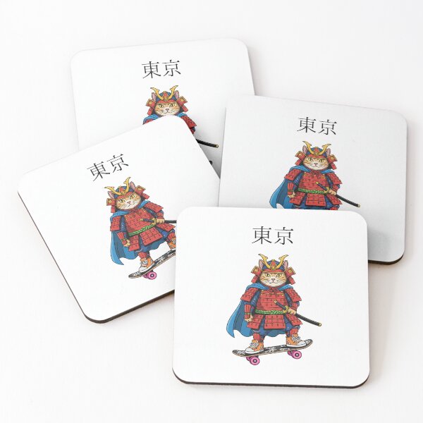 Item preview, neko samurai designed and sold by TokyoDesignLab.