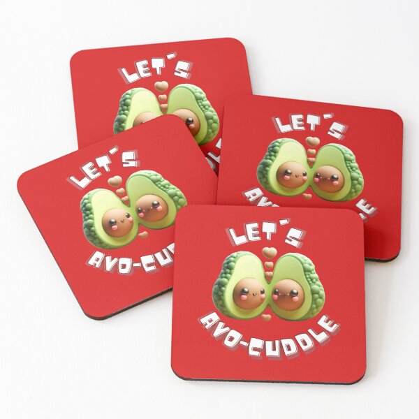 Item preview, Let's Avo-Cuddle: Cute 3D Puffy Avocado Couple Valentine's Pun designed and sold by HopeAndHustle.