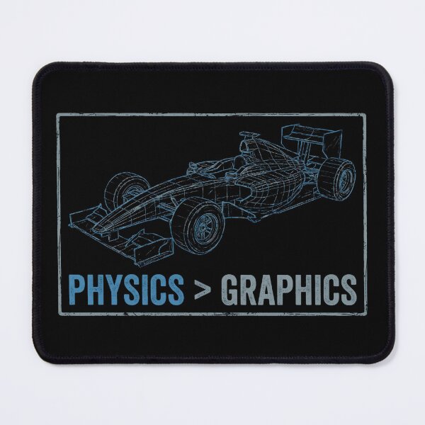 Item preview, Physics Greater Than Graphics Blue Wireframe Formula Car designed and sold by Fenay Designs.