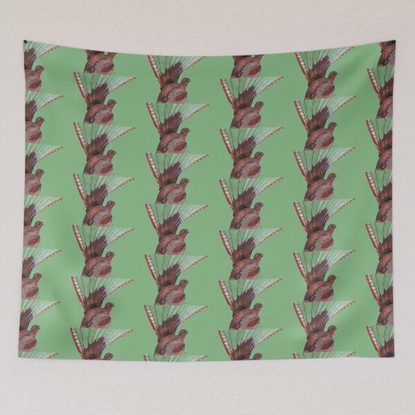Item preview, Superb Lyrebird bird watercolour painting designed and sold by art-elodie-g.