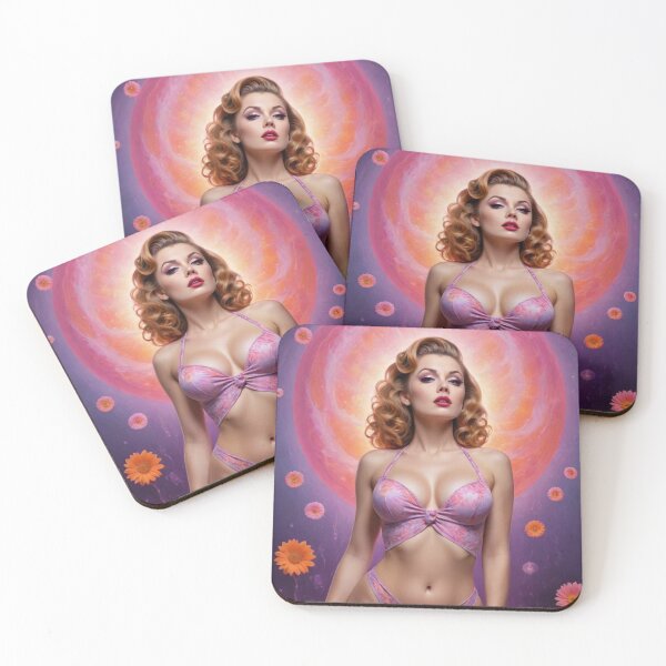 Item preview, Liquid Moonlight: Psychedelic 1960s Pin-Up & Mandala Tie-Dye Art designed and sold by MissSaylor.