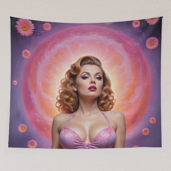 Item preview, Liquid Moonlight: Psychedelic 1960s Pin-Up & Mandala Tie-Dye Art designed and sold by MissSaylor.