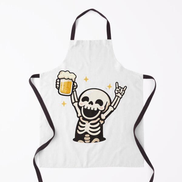 Item preview, Happy Skeleton Cheers Beer – Cute Party Skeleton Sticker designed and sold by ms0026.