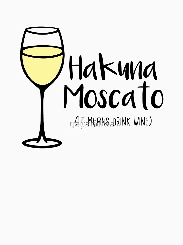 Thumbnail 3 von 3, Baseballshirt mit 3/4-Arm, Hakuna Moscato – Wein trinken – Wein-Wortspiel – Wein-Humor designt und verkauft von yayandrea.