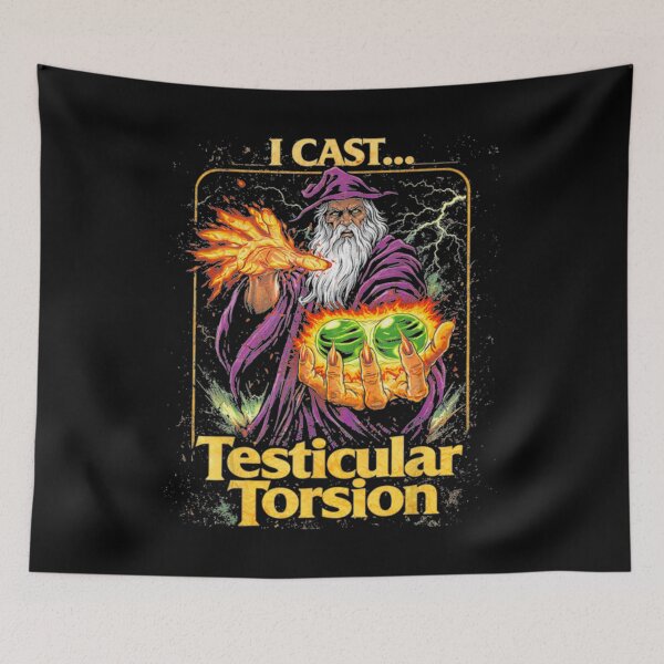 Item preview, I Cast Testicular Torsion Funny Wizard Meme designed and sold by moabeArtistic.