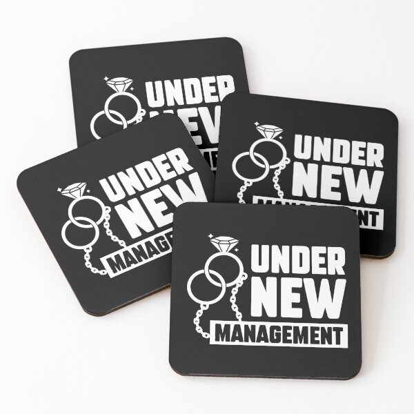 Item preview, Under New Management – Funny Groom Wedding Shirt designed and sold by Avara-Creative.