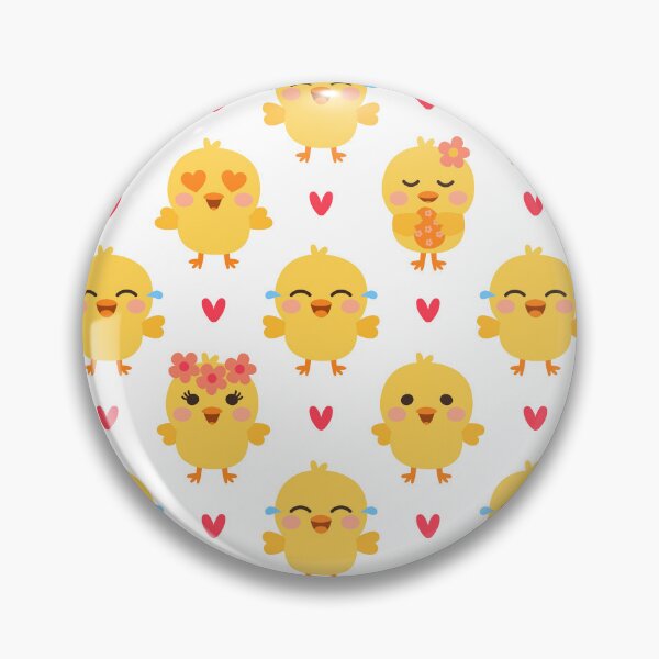 Item preview, Adorable Baby Chick Easter Pattern with Hearts designed and sold by Artchyzh.