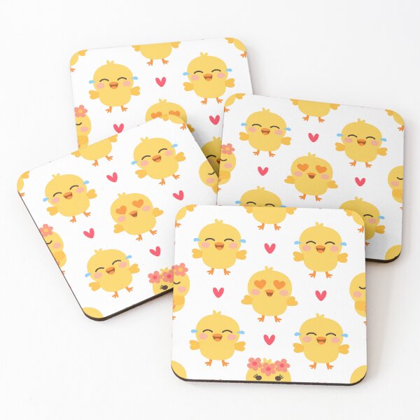 Item preview, Adorable Baby Chick Easter Pattern with Hearts designed and sold by Artchyzh.