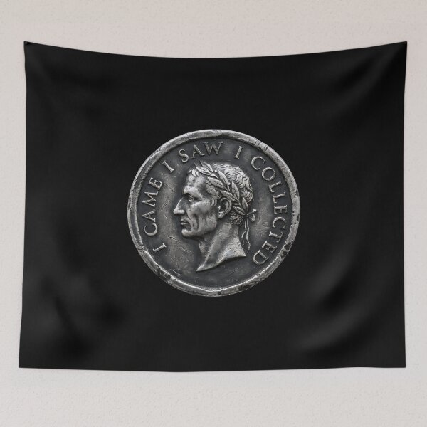 Item preview, I Came I Saw I Collected Funny Roman Coin Collector designed and sold by Fenay Designs.