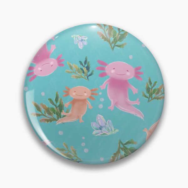 Item preview, Axolotl Pattern Light Blue Background designed and sold by NaliniLe.