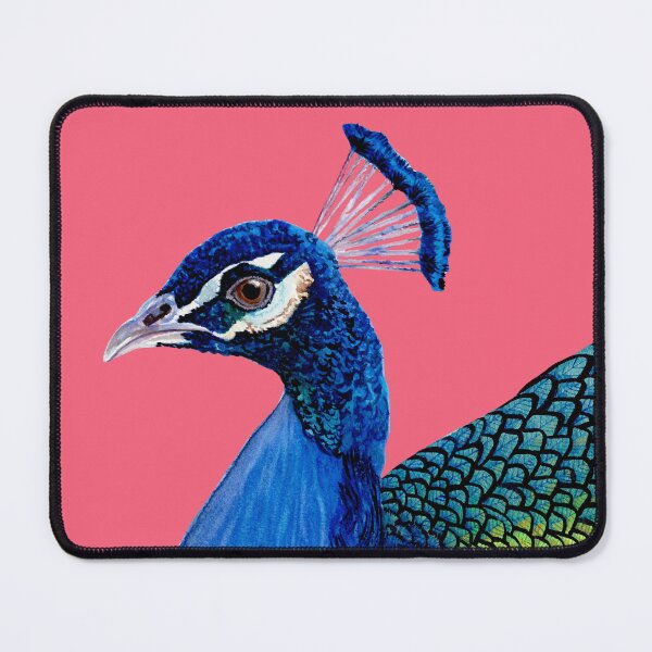 Item preview, Indian Peafowl bird watercolour painting designed and sold by art-elodie-g.