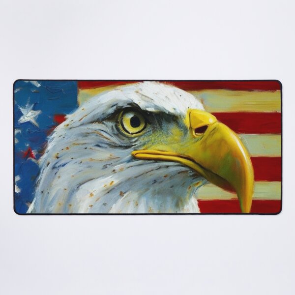 Item preview, Classic Bald Eagle Americana Art for Fourth of July Heritage Lovers designed and sold by WildStroke.