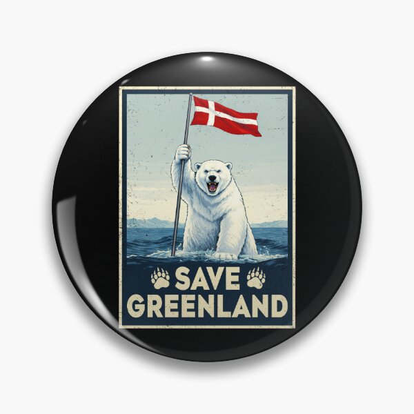 Item preview,  Save Greenland Flag Bear Kalaallit Greenlanders designed and sold by MackenzieBin.