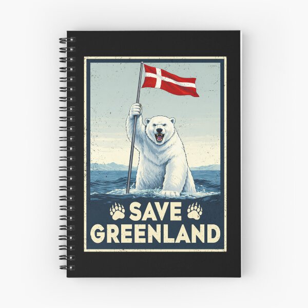 Item preview,  Save Greenland Flag Bear Kalaallit Greenlanders designed and sold by MackenzieBin.