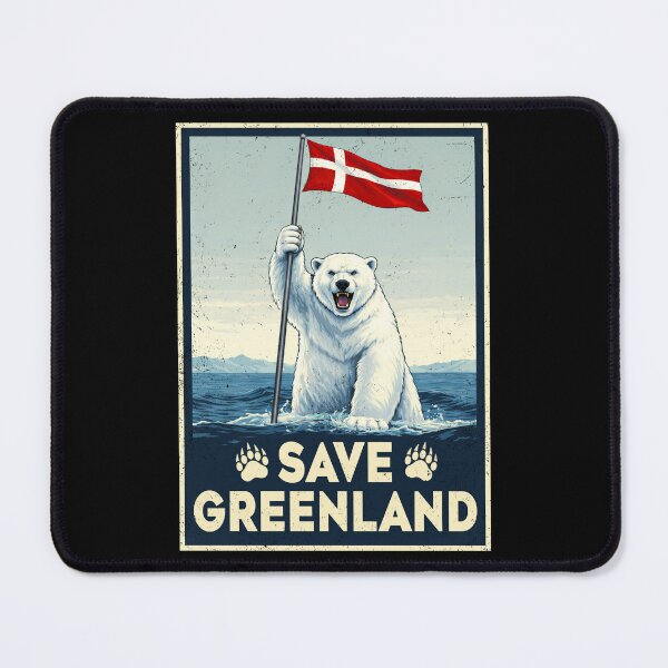 Item preview, Save Greenland Flag Bear Kalaallit Greenlanders designed and sold by MackenzieBin.