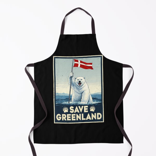 Item preview,  Save Greenland Flag Bear Kalaallit Greenlanders designed and sold by MackenzieBin.