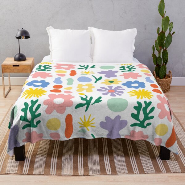 Item preview, Large Scale Pastel Matisse Cutout Floral Pattern designed and sold by Prismatect.