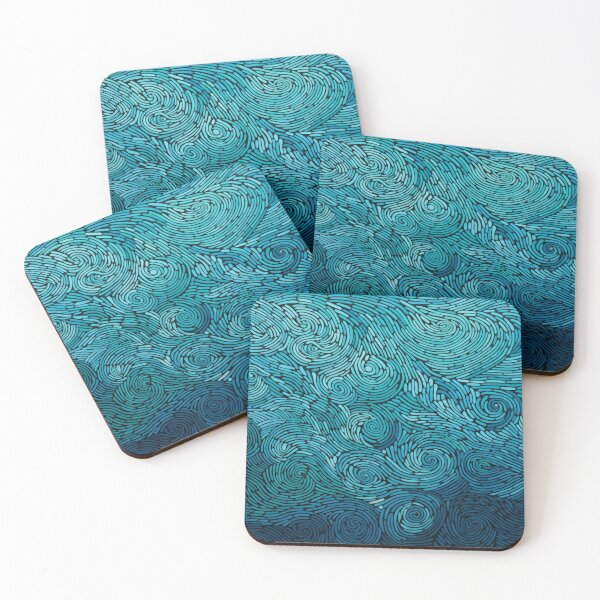 Item preview, Aboriginal Inspired Art - Pointillist Seascape designed and sold by GrinGalore.