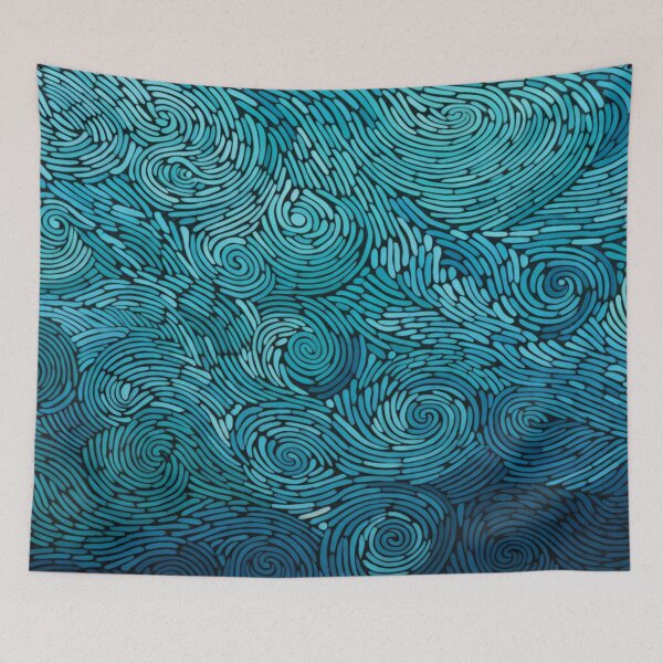 Item preview, Aboriginal Inspired Art - Pointillist Seascape designed and sold by GrinGalore.