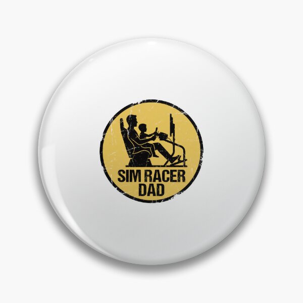 Item preview, Sim Racer Dad Father and Son Gaming Simulator Yellow Sign designed and sold by Fenay Designs.