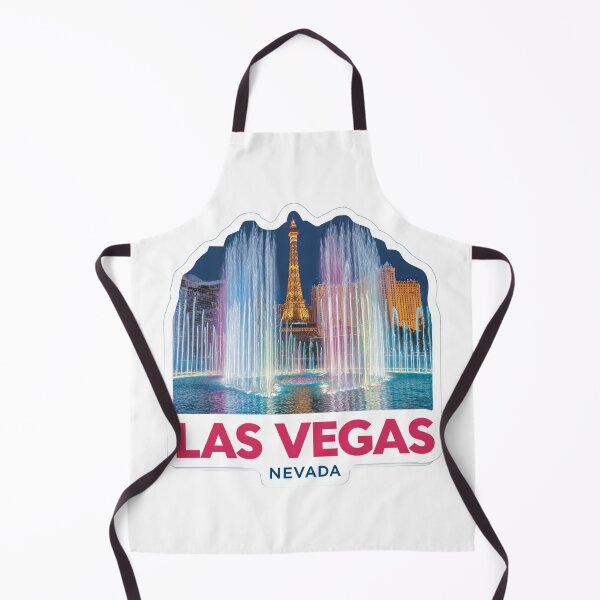 Item preview, Las Vegas Bellagio Fountains Rainbow Water Show Vintage Travel Sticker designed and sold by Blurbean.