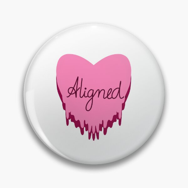 Item preview, Pink Aligned – Spiritual Self Love Aesthetic Heart Design designed and sold by SoftlyStillBy-Nithya.