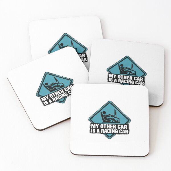 Item preview, My Other Car Is A Racing Car Blue Sign Gamer Humor designed and sold by Fenay Designs.