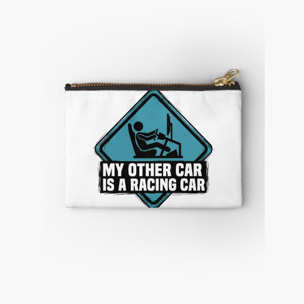 Item preview, My Other Car Is A Racing Car Blue Sign Gamer Humor designed and sold by Fenay Designs.