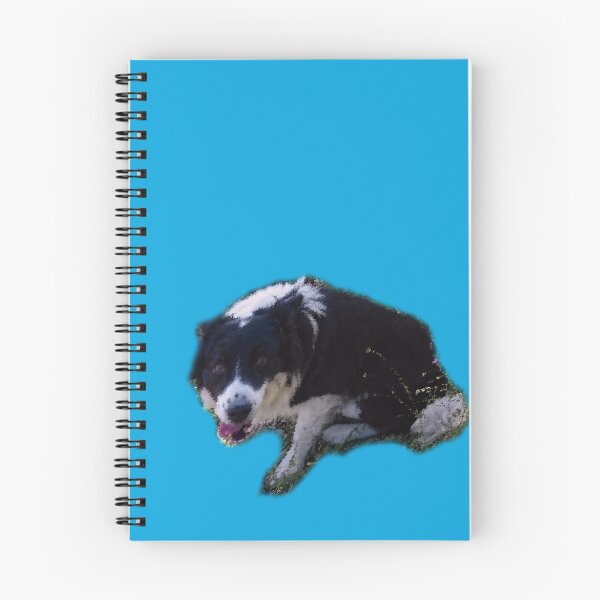 Item preview, Border collie in the grass, pointillist oil painting style designed and sold by Alan-David.