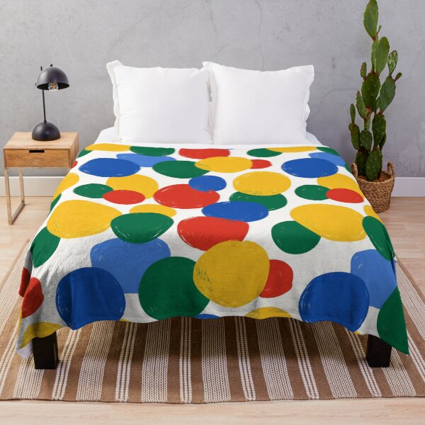 Item preview, Matisse Style Primary Color Brushstroke Circles designed and sold by Prismatect.