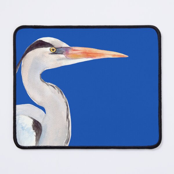 Item preview, Grey Heron bird watercolour painting designed and sold by art-elodie-g.