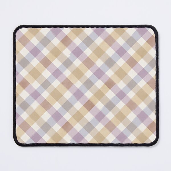 Item preview, Soft Watercolor Lavender and Tan Diagonal Gingham designed and sold by Prismatect.