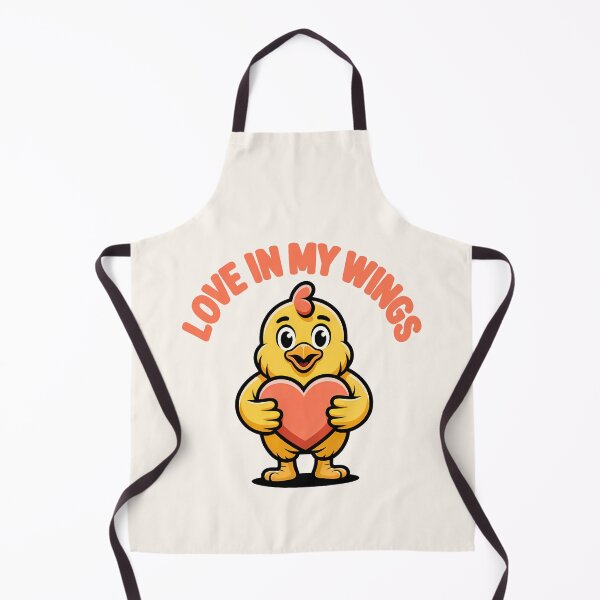 Item preview, Love in My Wings – Cute Baby Chicken Holding Heart Valentine Ilustration designed and sold by NaturEdeN.