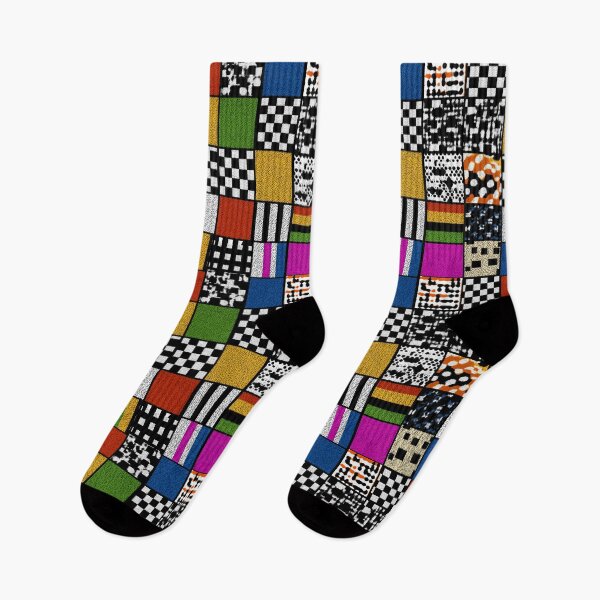 Item preview, Retro 90s Grunge Texture Memphis Patchwork Pattern designed and sold by Prismatect.