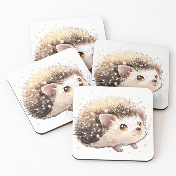 Item preview, Kawaii Hedgehog – Cute Cartoon Fluffy Hedgehog Illustration designed and sold by CuteSquadStudio.