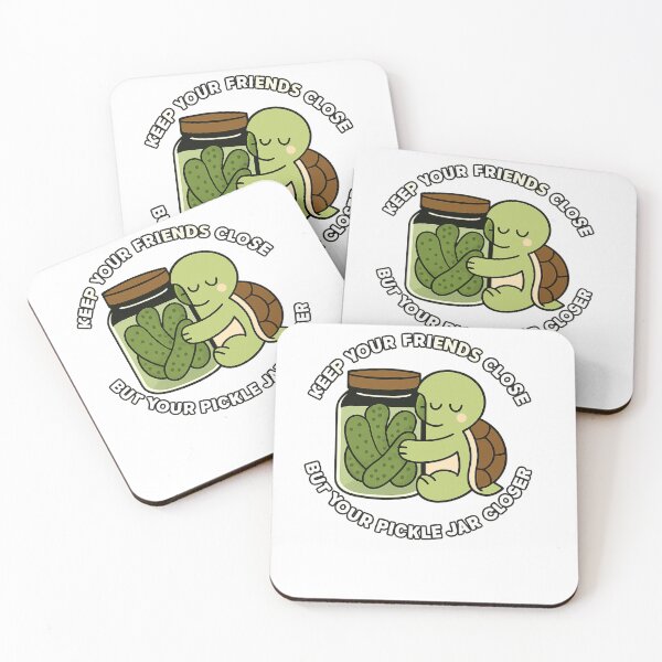 Item preview, Pickle Turtle T-Shirt | Funny Pickle Tee | Turtle Lover Shirt | Keep your Friends Close and your pickle jar closer. designed and sold by rvanderveken.