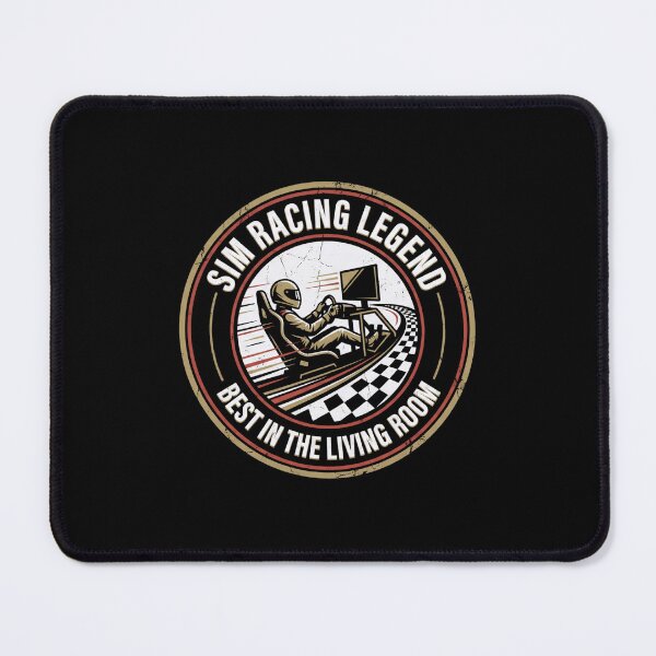 Item preview, Sim Racing Legend Best In The Living Room Funny Badge designed and sold by Fenay Designs.