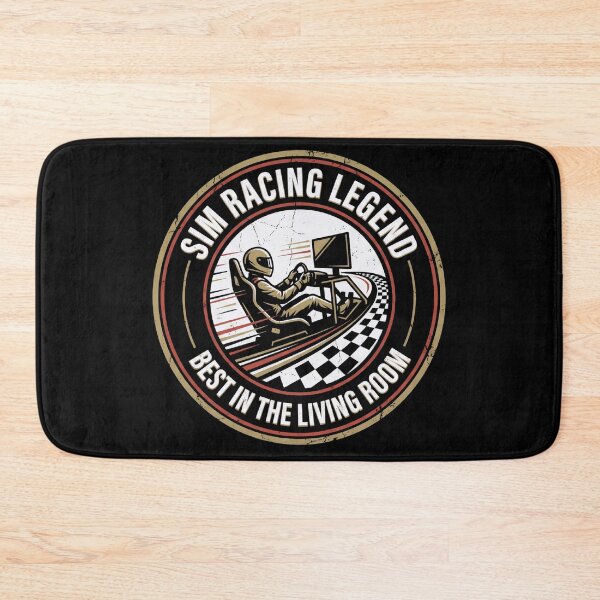 Item preview, Sim Racing Legend Best In The Living Room Funny Badge designed and sold by Fenay Designs.