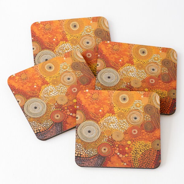 Item preview, Aboriginal Inspired Art - Circles on Earth designed and sold by GrinGalore.
