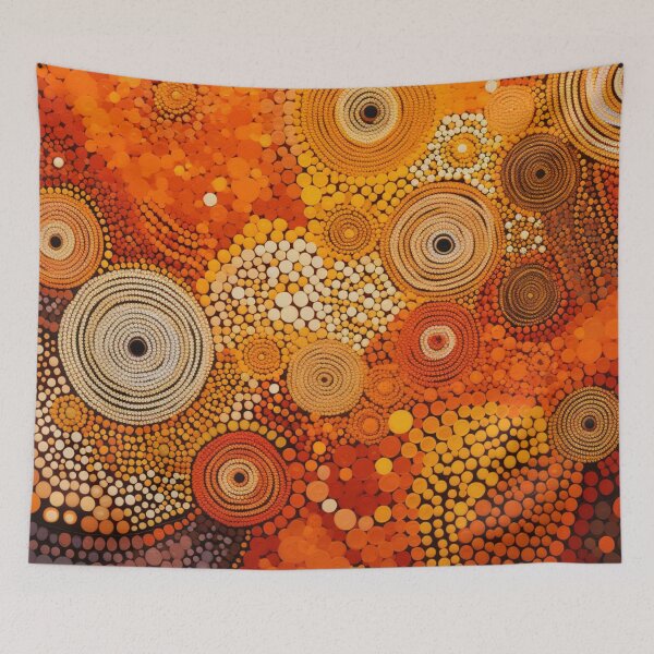 Item preview, Aboriginal Inspired Art - Circles on Earth designed and sold by GrinGalore.