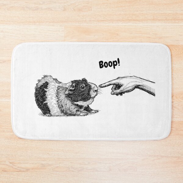 Item preview, Cute Guinea Pig Nose Boop Illustration | Whimsical Small Pet Art designed and sold by CindyRandomVibes.
