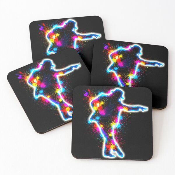 Item preview, Michael Jackson Neon Glow Dance King Splatter Art designed and sold by ExploreAura Studio.