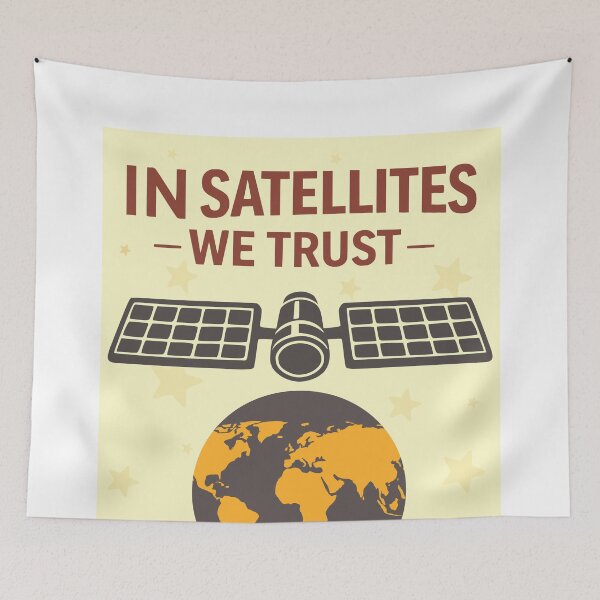 Item preview,  In Satellites We Trust designed and sold by CyclopsDesigns.