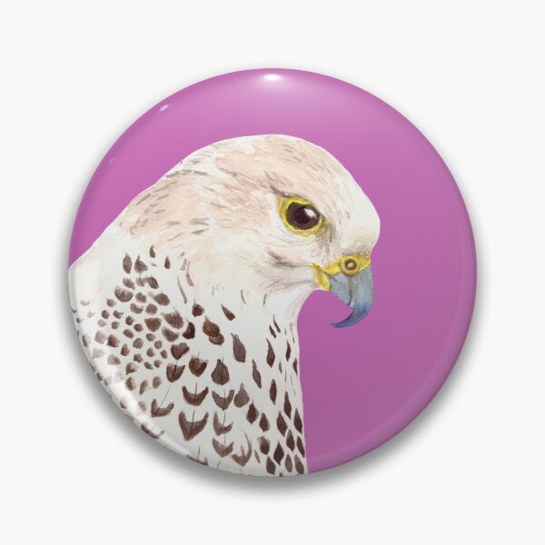 Item preview, Gyrfalcon bird watercolour painting designed and sold by art-elodie-g.