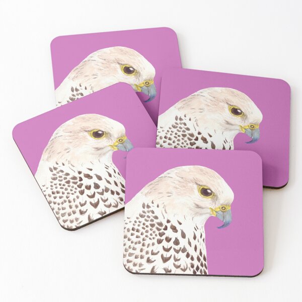 Item preview, Gyrfalcon bird watercolour painting designed and sold by art-elodie-g.