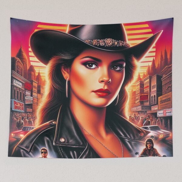 Item preview, Retrowave Cowgirl designed and sold by PulpVintage.