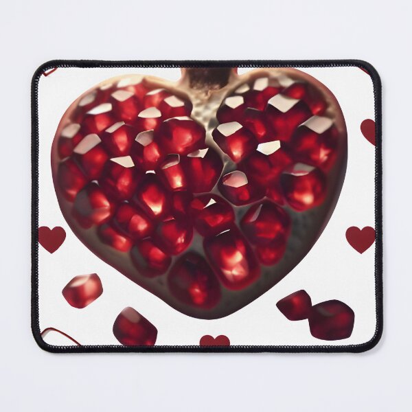 Item preview, Luminous Heart Pomegranate: Surreal Gemstone Fruit Valentine's Art designed and sold by HopeAndHustle.