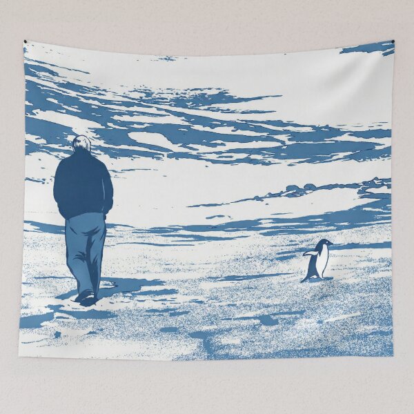 Item preview, The Nihilist Penguin Existential Solo Journey Art designed and sold by Flying Doggo.