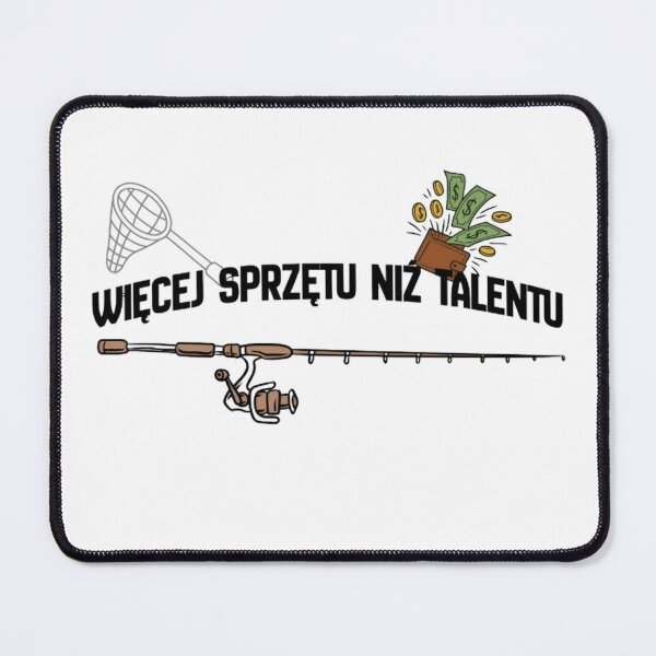 Item preview, Więcej sprzętu niż talentu – śmieszna koszulka wędkarska designed and sold by FischingVibes.